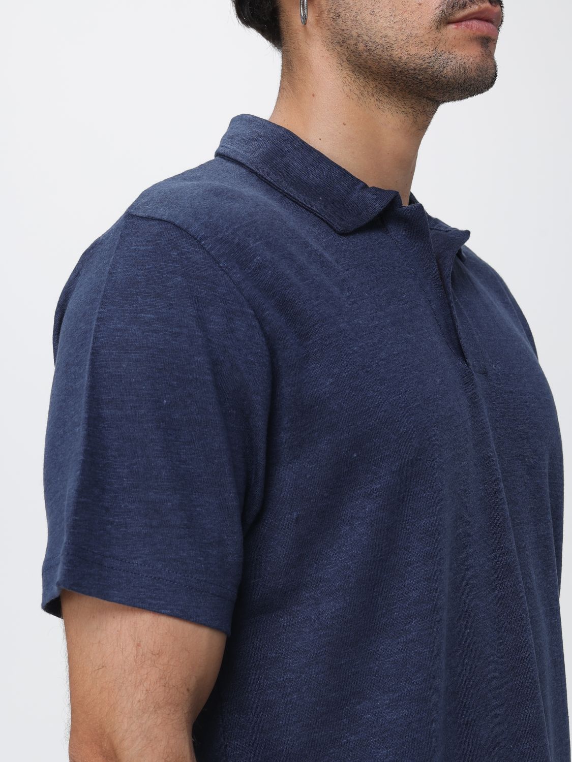 Fraser linen polo shirt - White