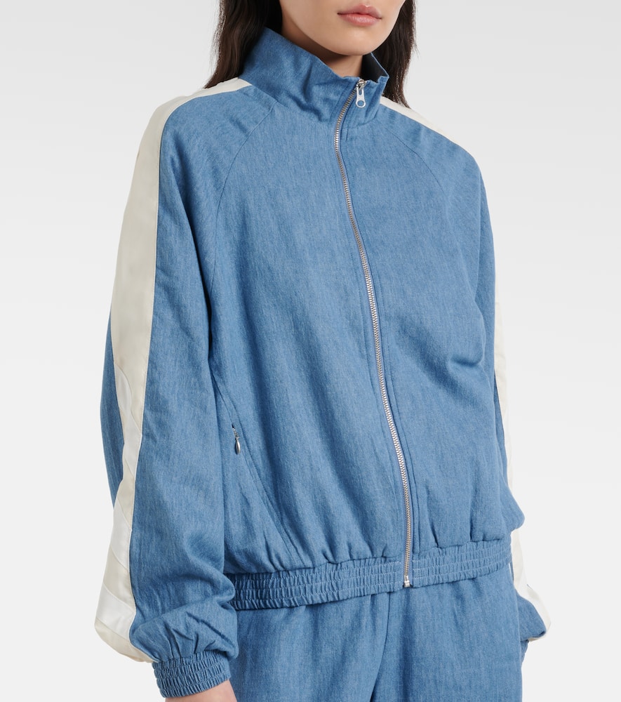 Oracle Elias hemp and cotton chambray track jacket
