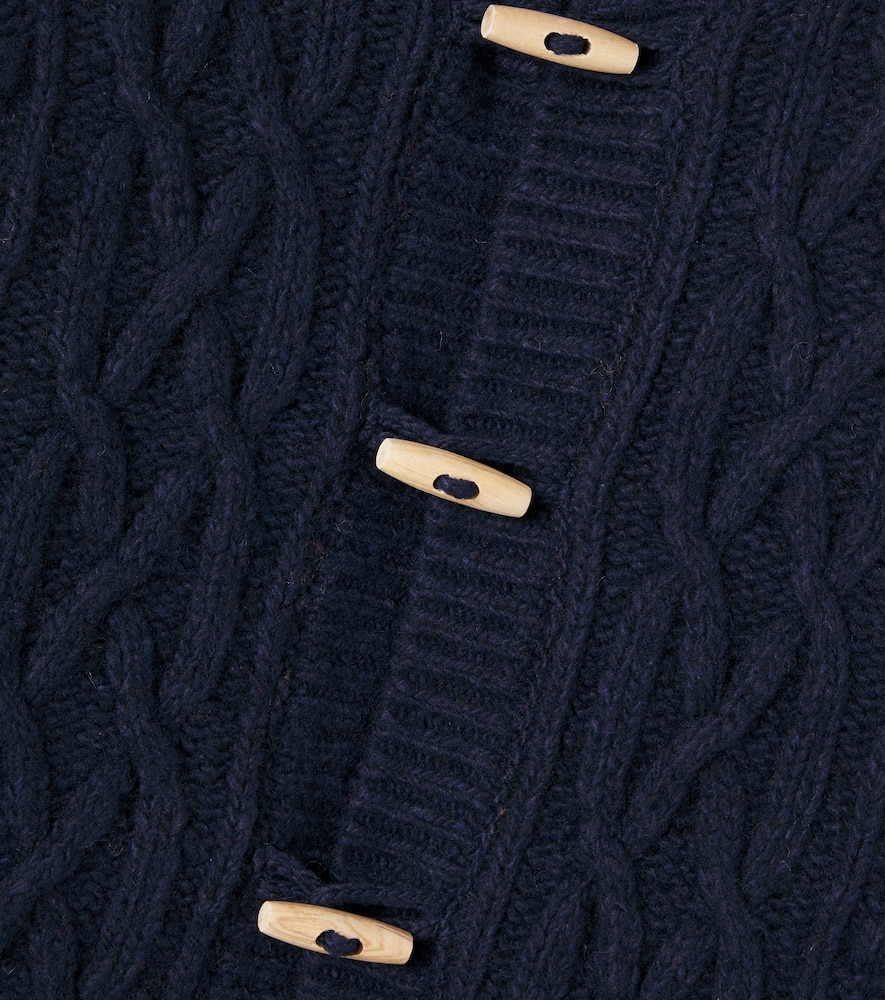 Maria cable-knit wool-blend cardigan
