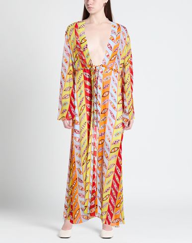 Woman Maxi dress Yellow Size 8 Viscose