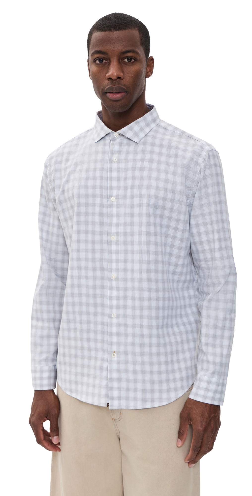 Check Hutcheson Sport Shirt Grey/White