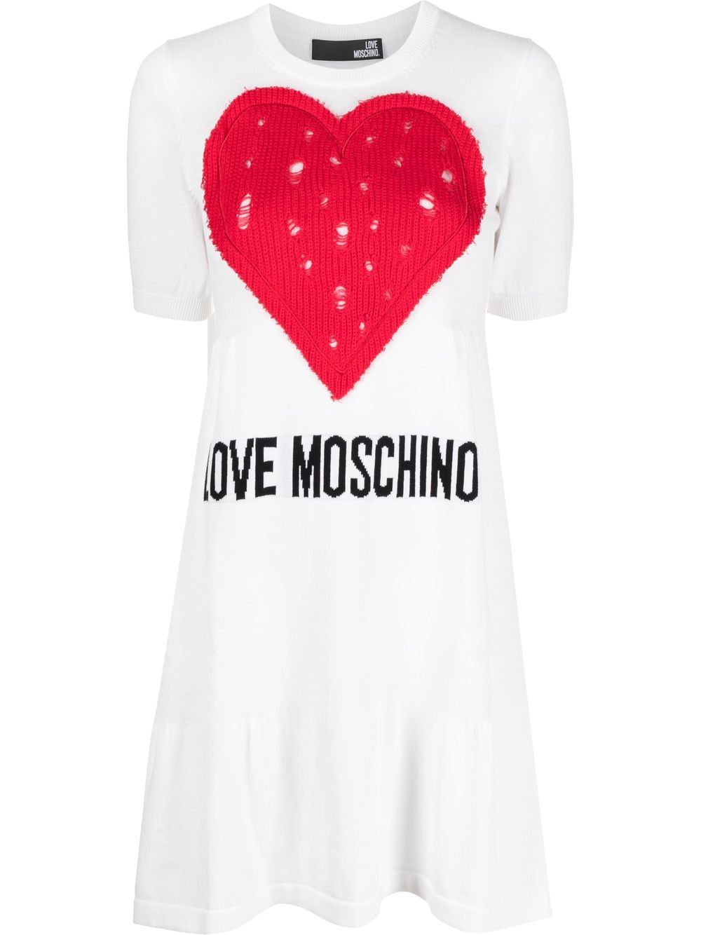 Logo-print T-shirt dress - White