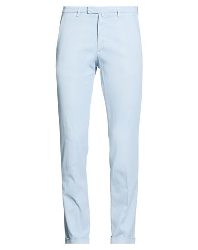 Man Pants Light blue Size 33 Cotton, Elastane