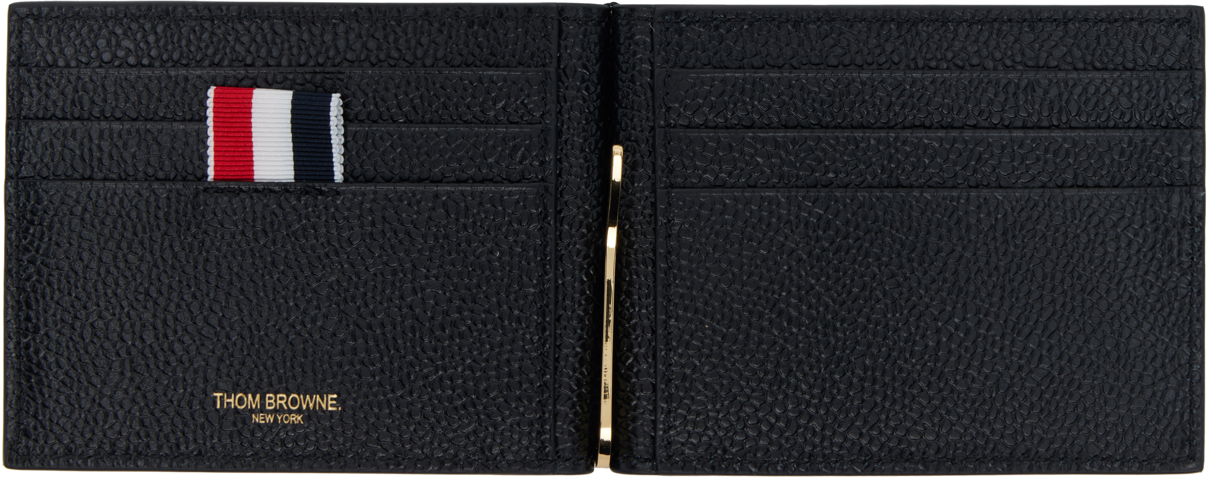 Black RWB Stripe Money Clip Wallet