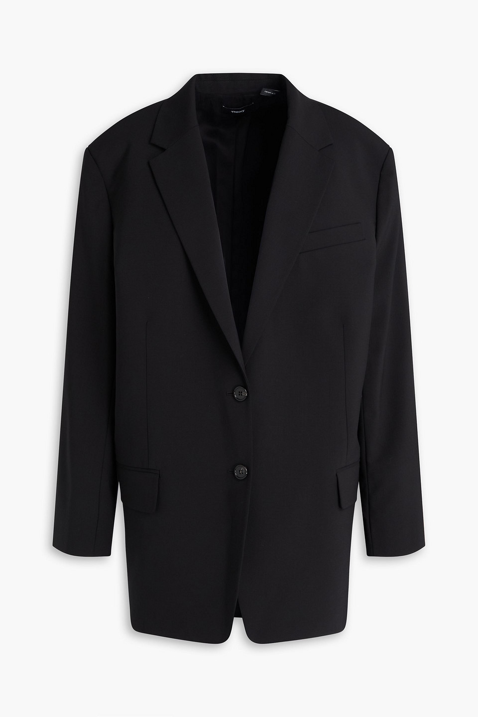 Wool-blend blazer - Black - M/L
