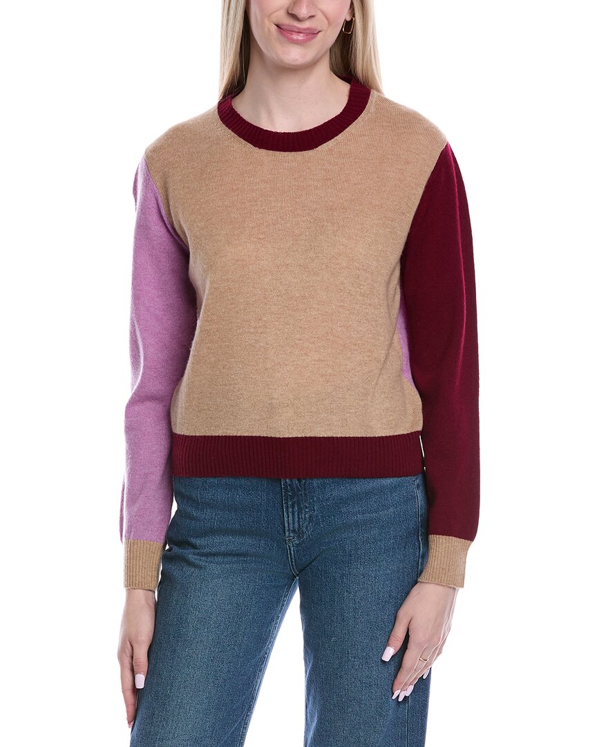 Colorblocked Wool & Cashmere-Blend Sweater