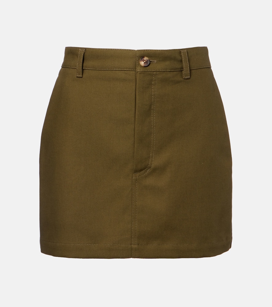 Wardrobe. NYC High-rise cotton miniskirt