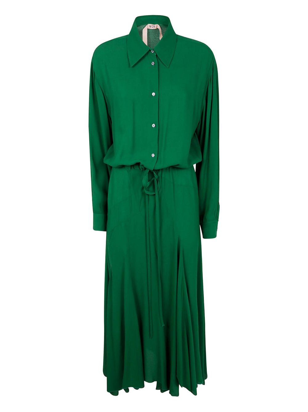 Nº21 belted dress - Green