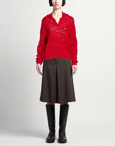Woman Sweater Red Size ONESIZE Viscose, Polyester, Polyamide