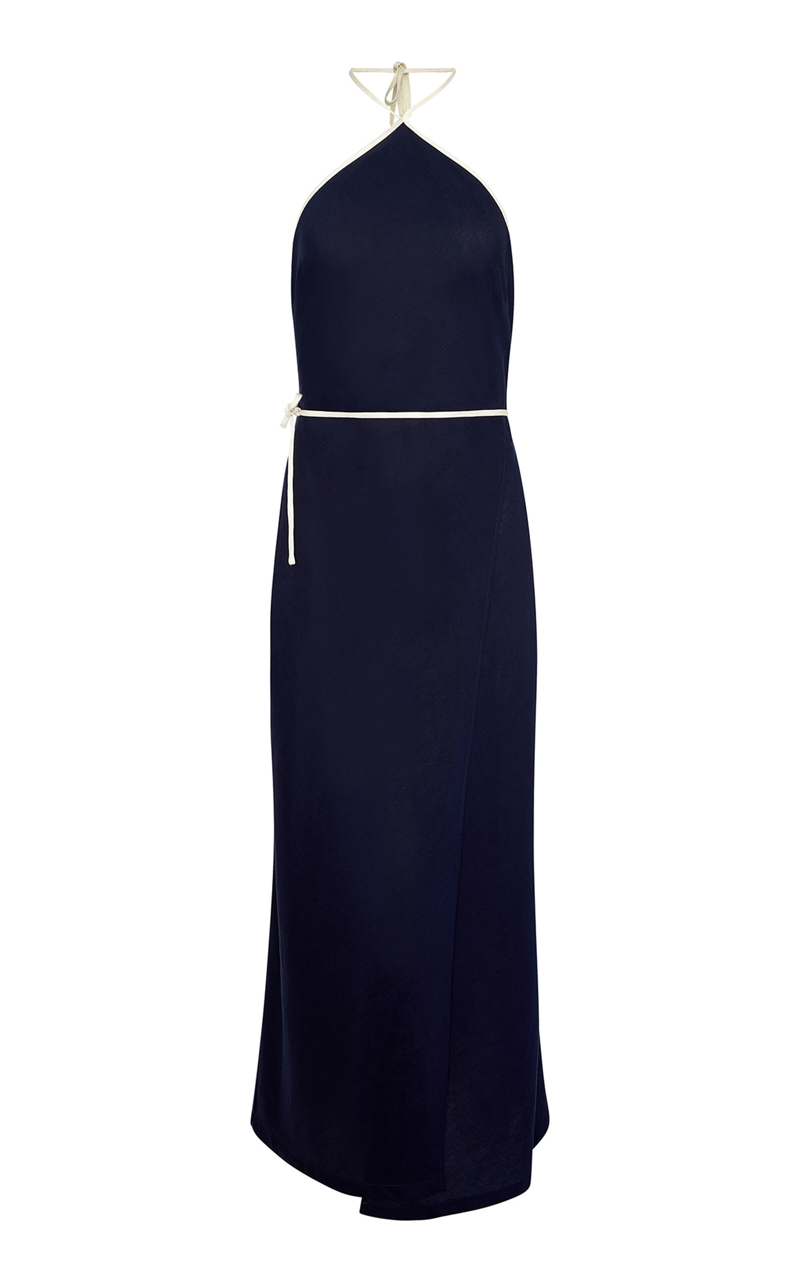 Linen-Blend Wrap Dress - Moda Operandi
