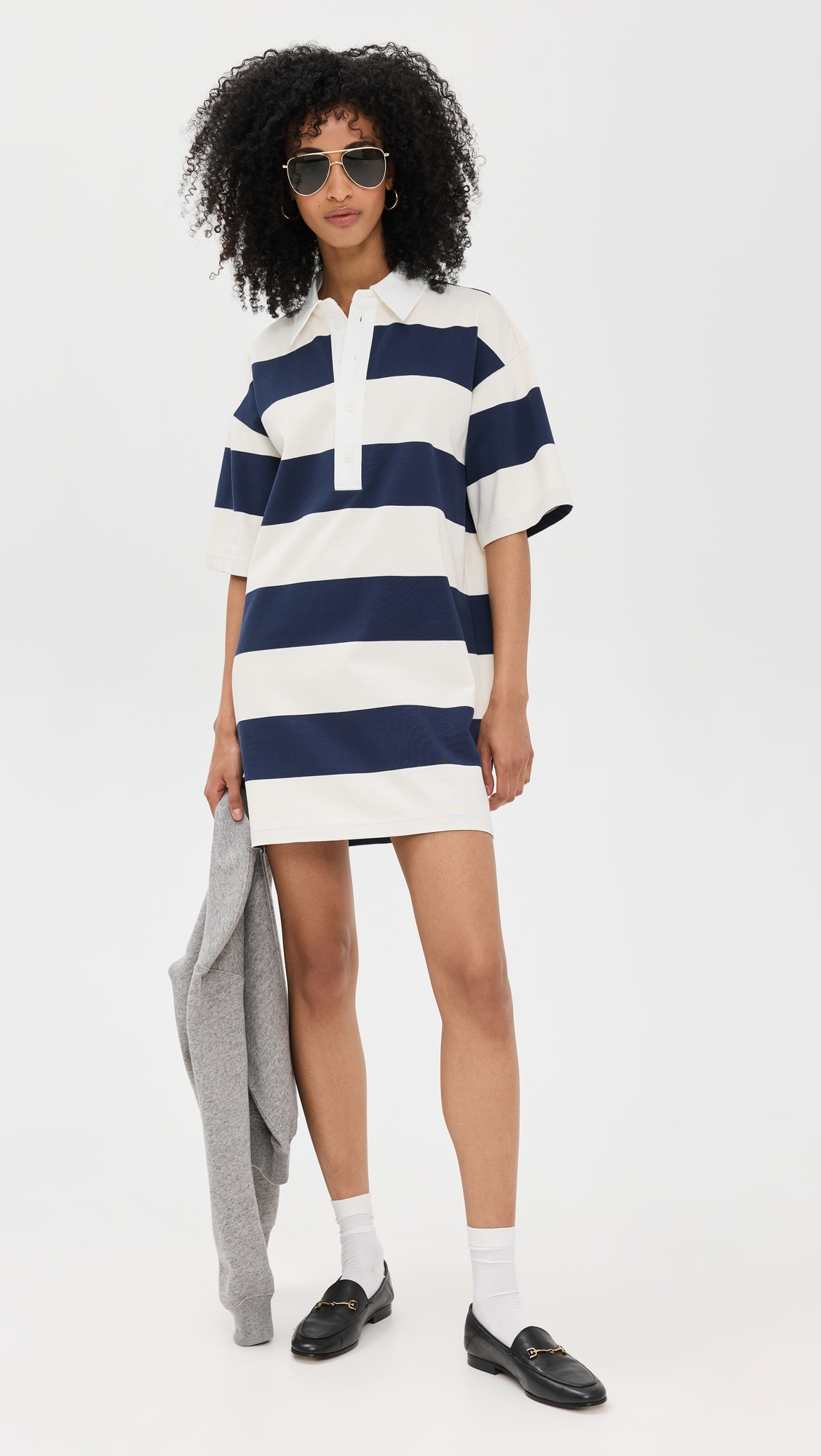 Blair Polo Dress Navy/Ivory