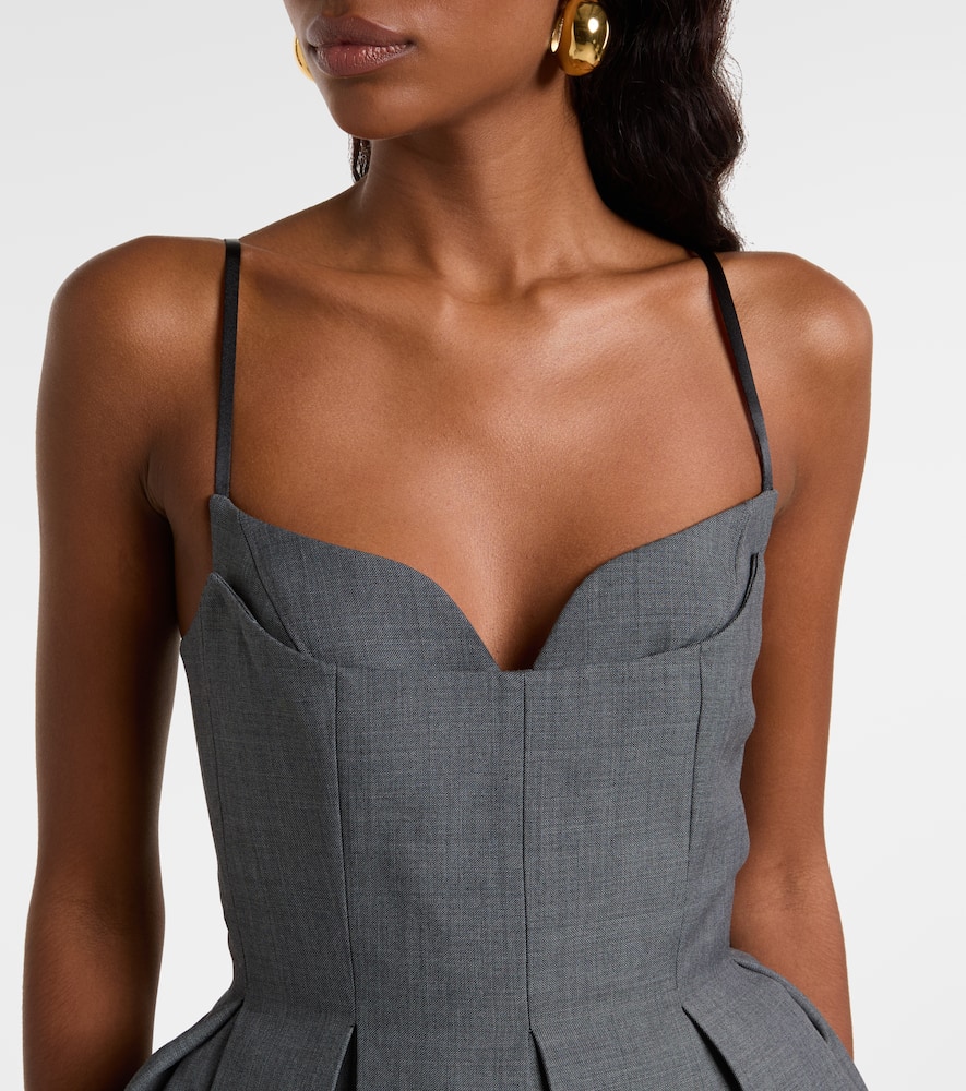 Pleated minidress