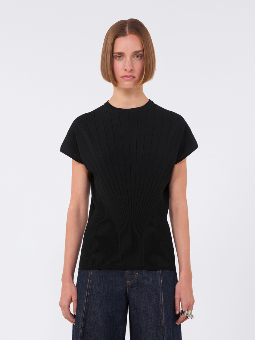 Ribbed Viscose Sweater