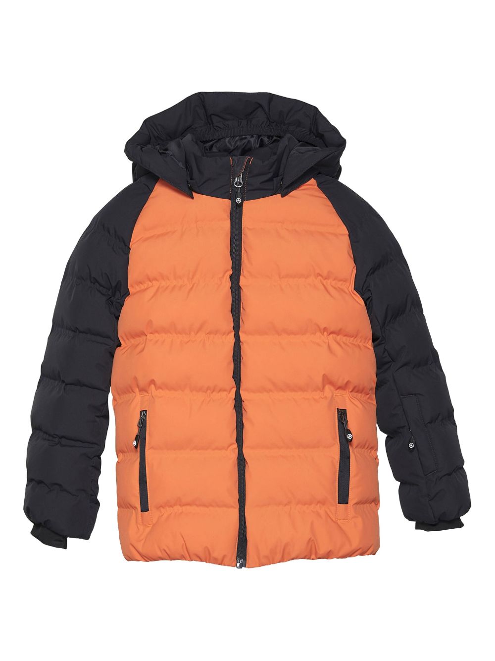 Padded colourblock jacket - Orange