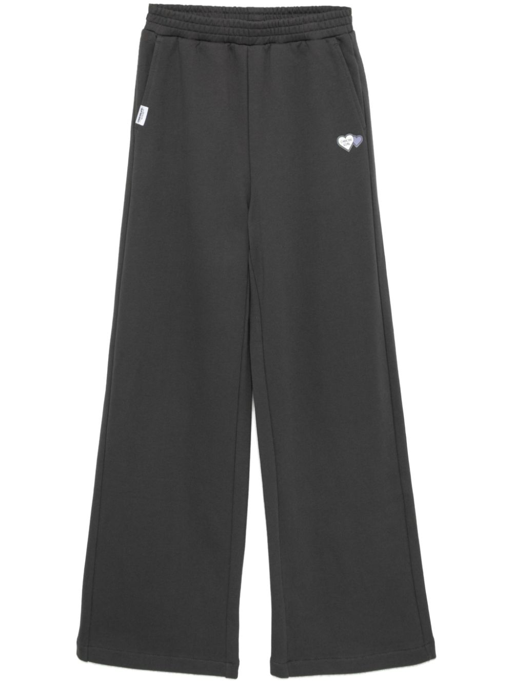 Logo-patch pants - Black