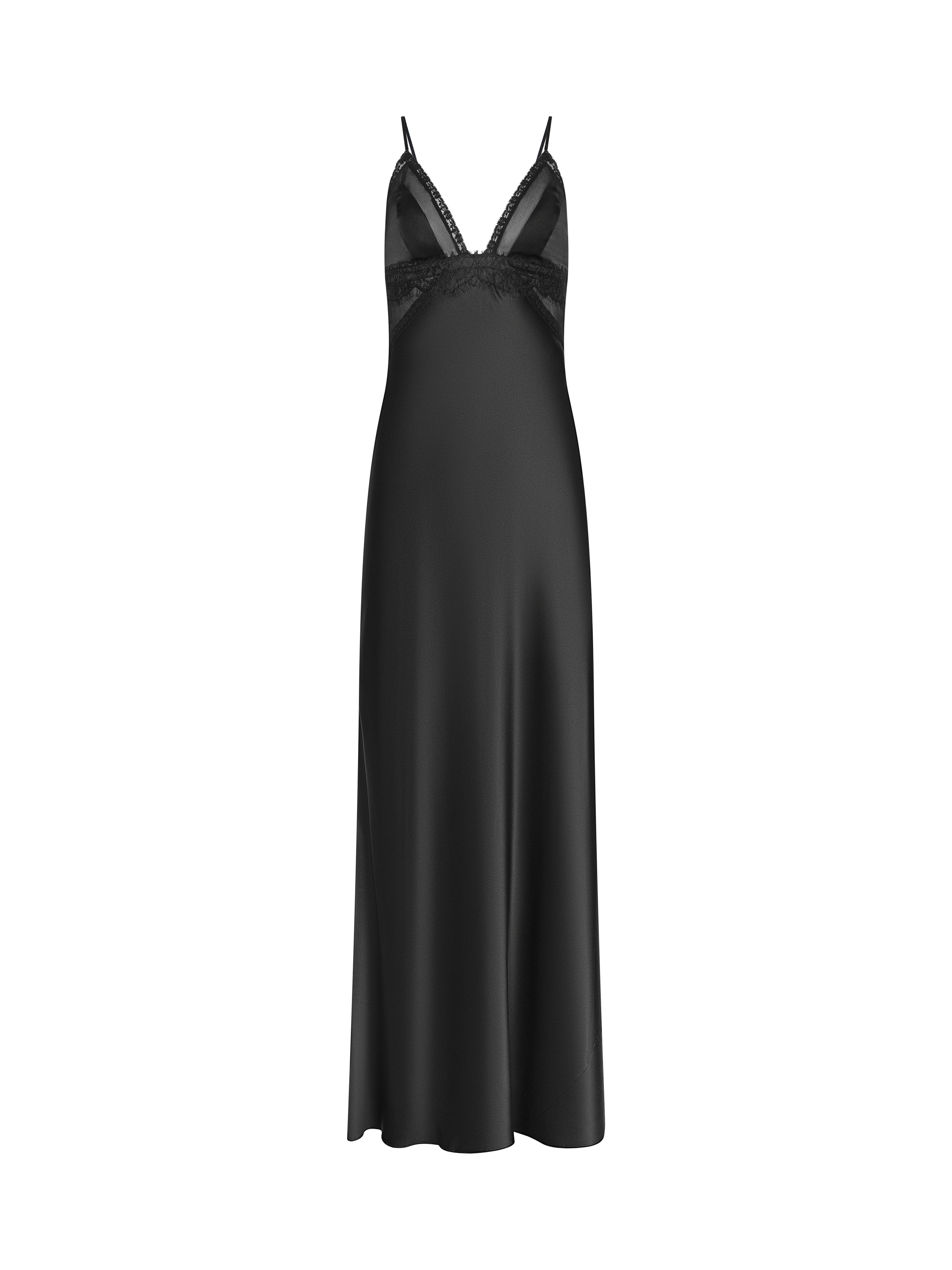 Elsa Silk Gown In Black