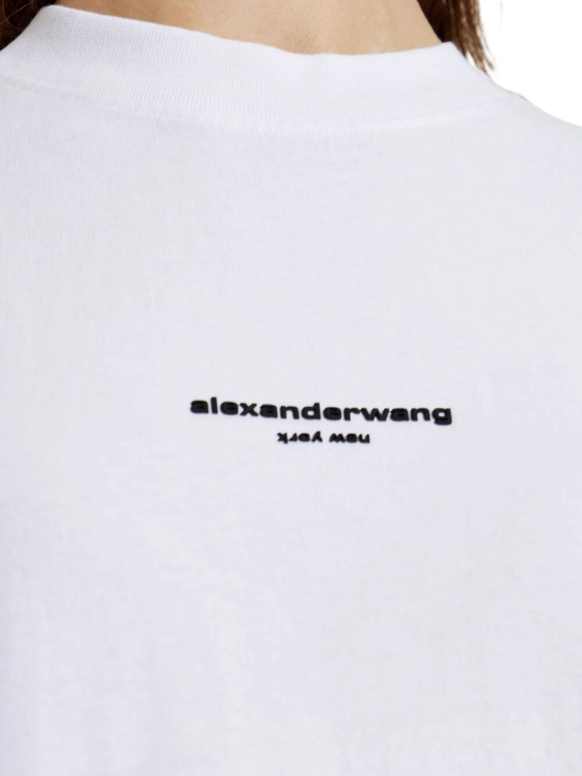 White Logo Crew Neck T-Shirt