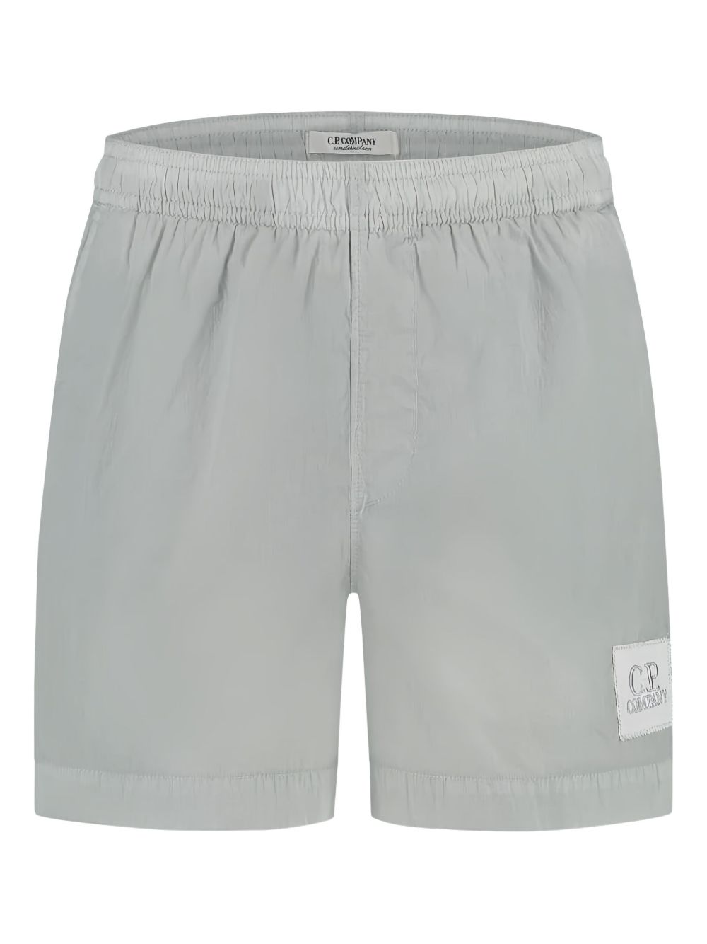 C.P. Company Kids logo-patch swim shorts - Black