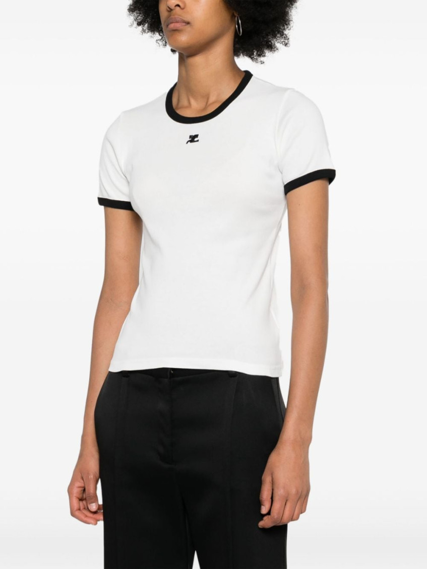 Logo Embroidered Crewneck T-shirt