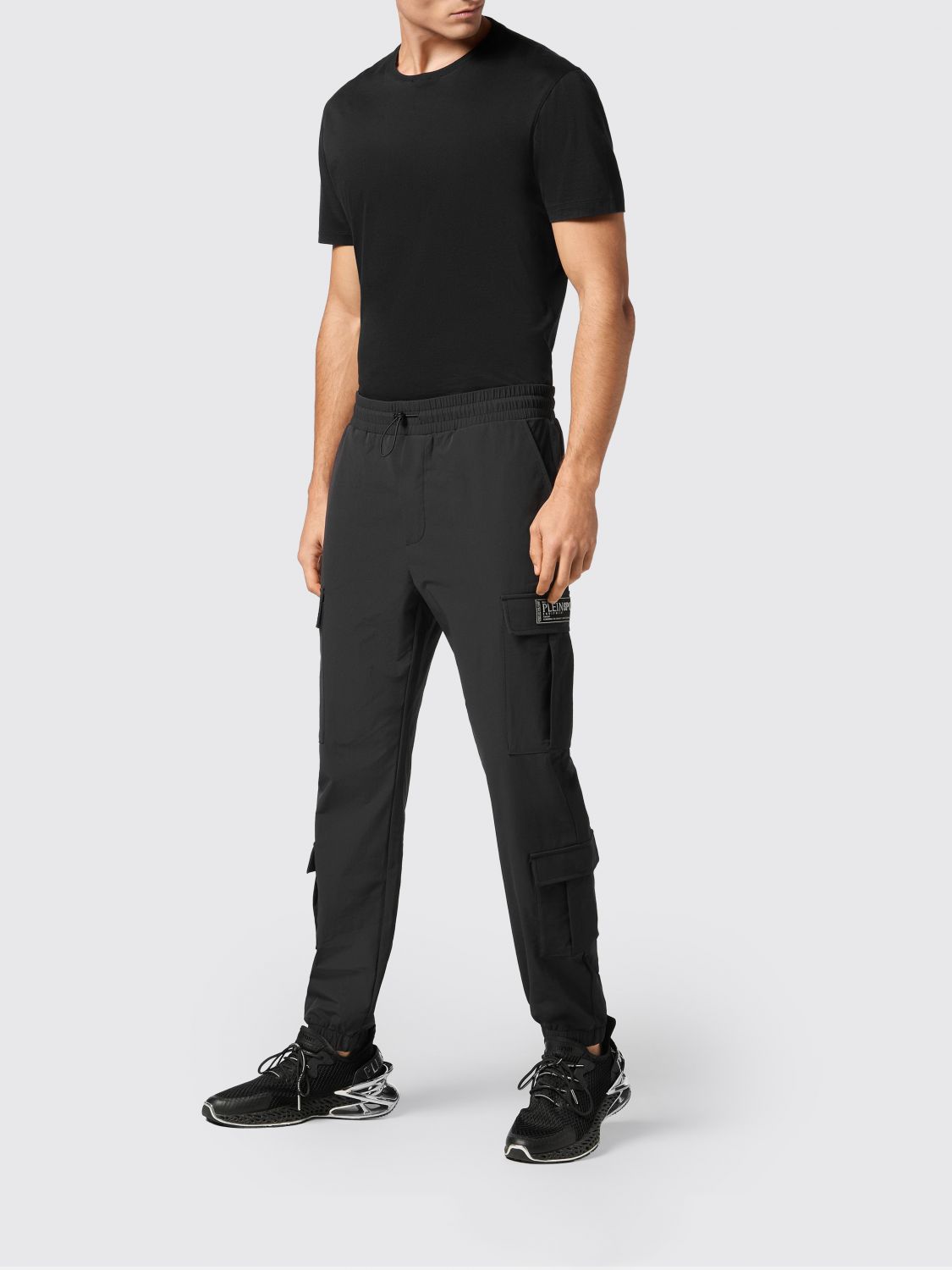 Logo-print track pants - Black