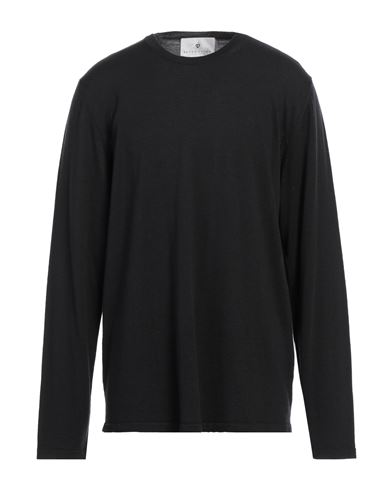 Man Sweater Black Size 6 Wool, Silk