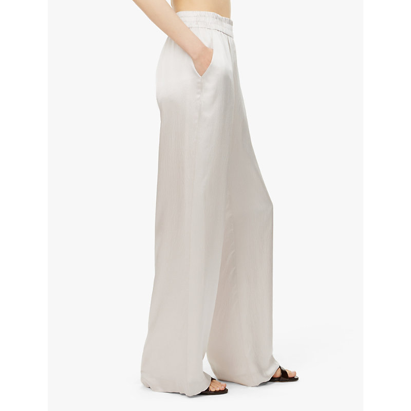 Womens Moonstone Calamity Silk-stain Trousers M