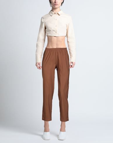 Woman Pants Brown Size M Viscose, Nylon, Elastane