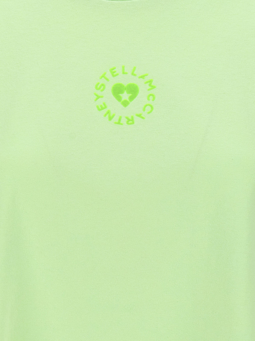 -Iconic Mini Heart T Shirt Verde-Donna