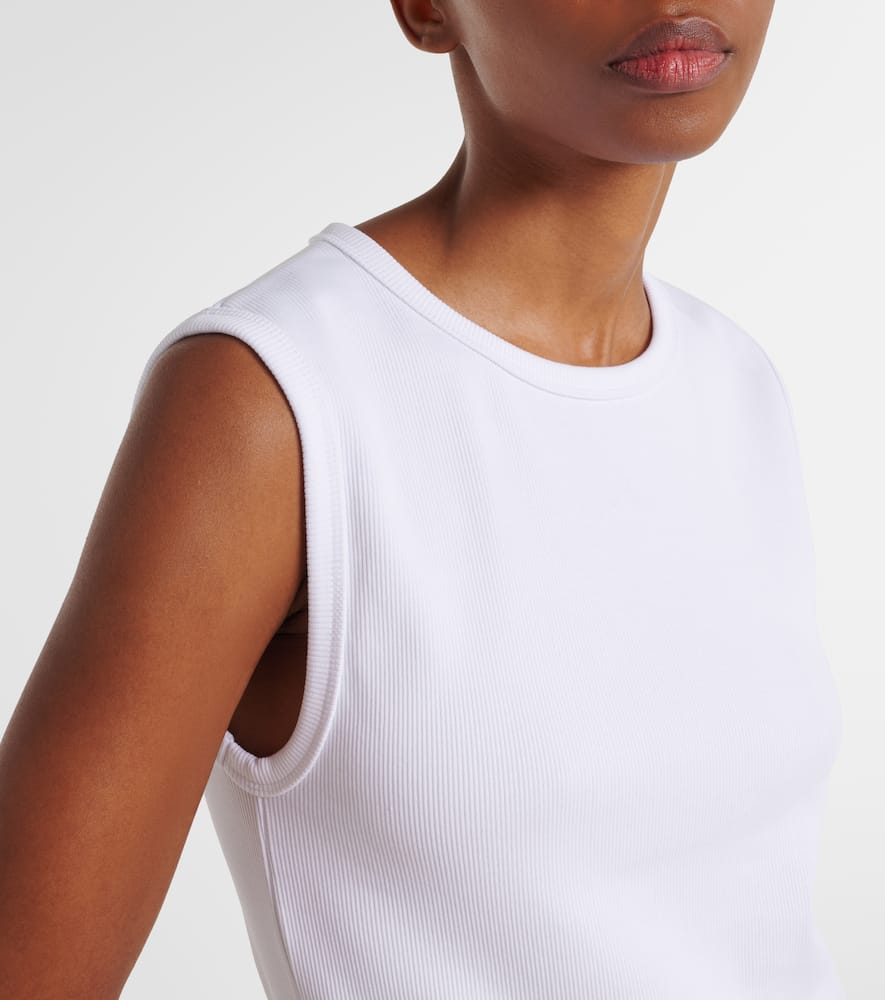 Róhe Ribbed-knit cotton-blend jersey tank top