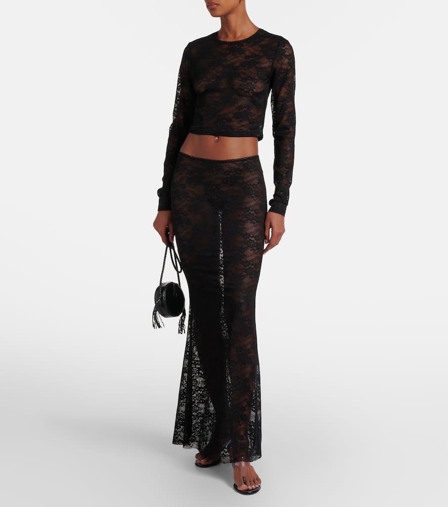 Rona lace midi skirt