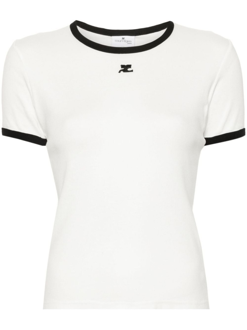 Logo Embroidered Crewneck T-shirt