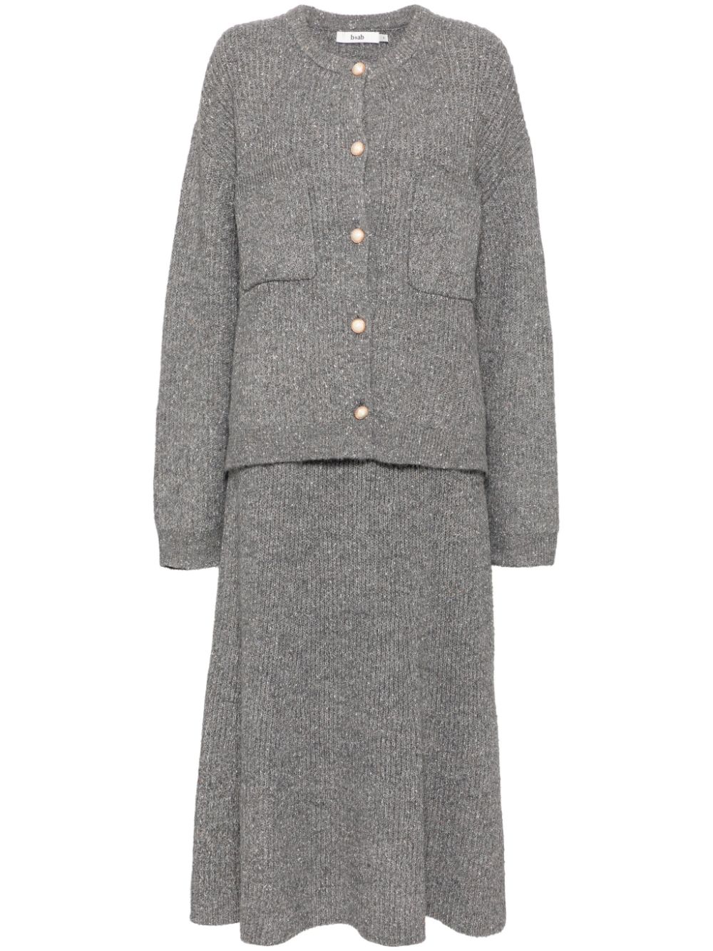 Knitted skirt set - Grey
