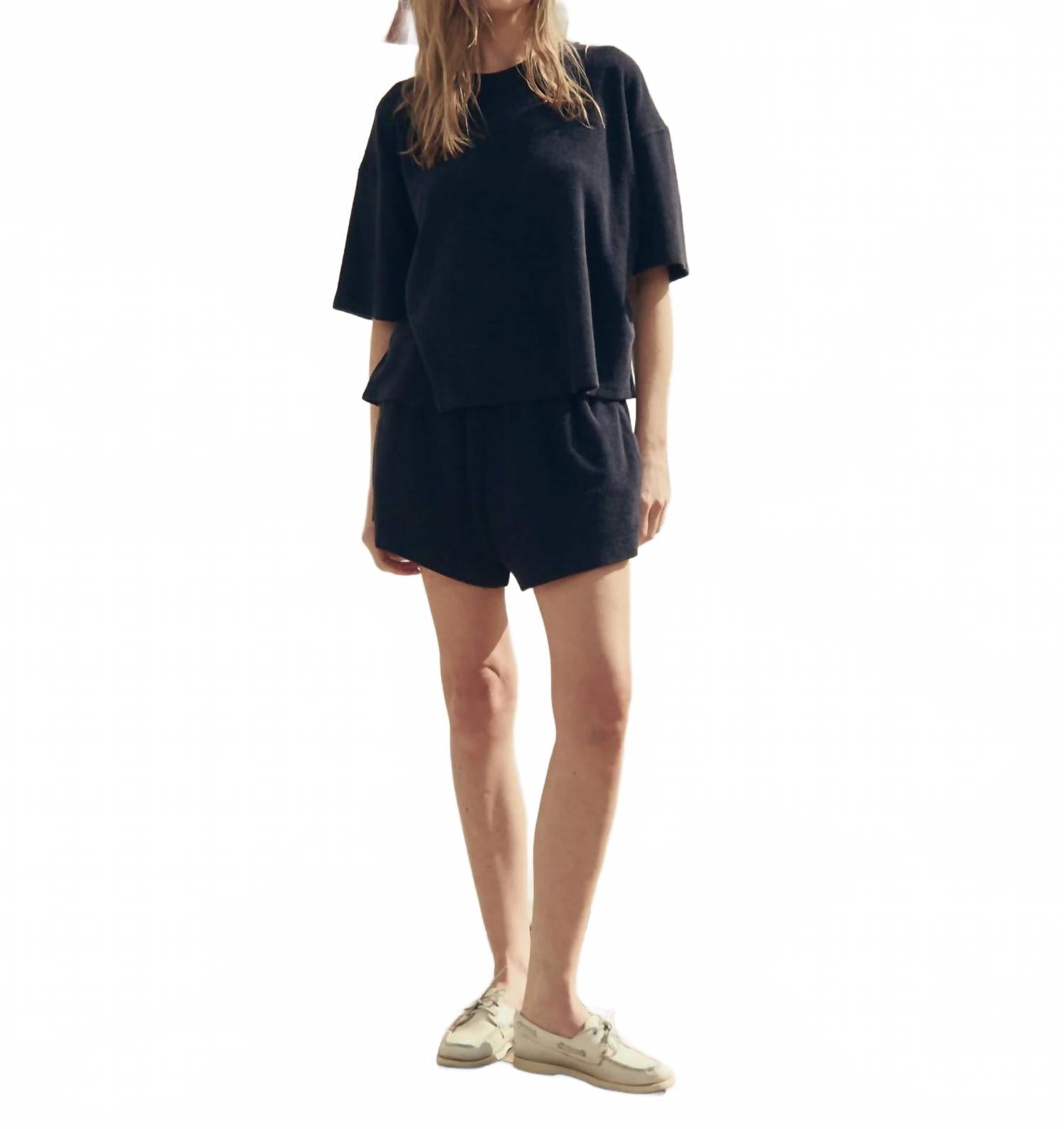 The Micro Terry Swing Short In Navy