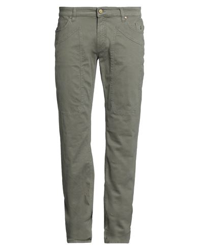 Man Pants Military green Size 29 Cotton, Elastane