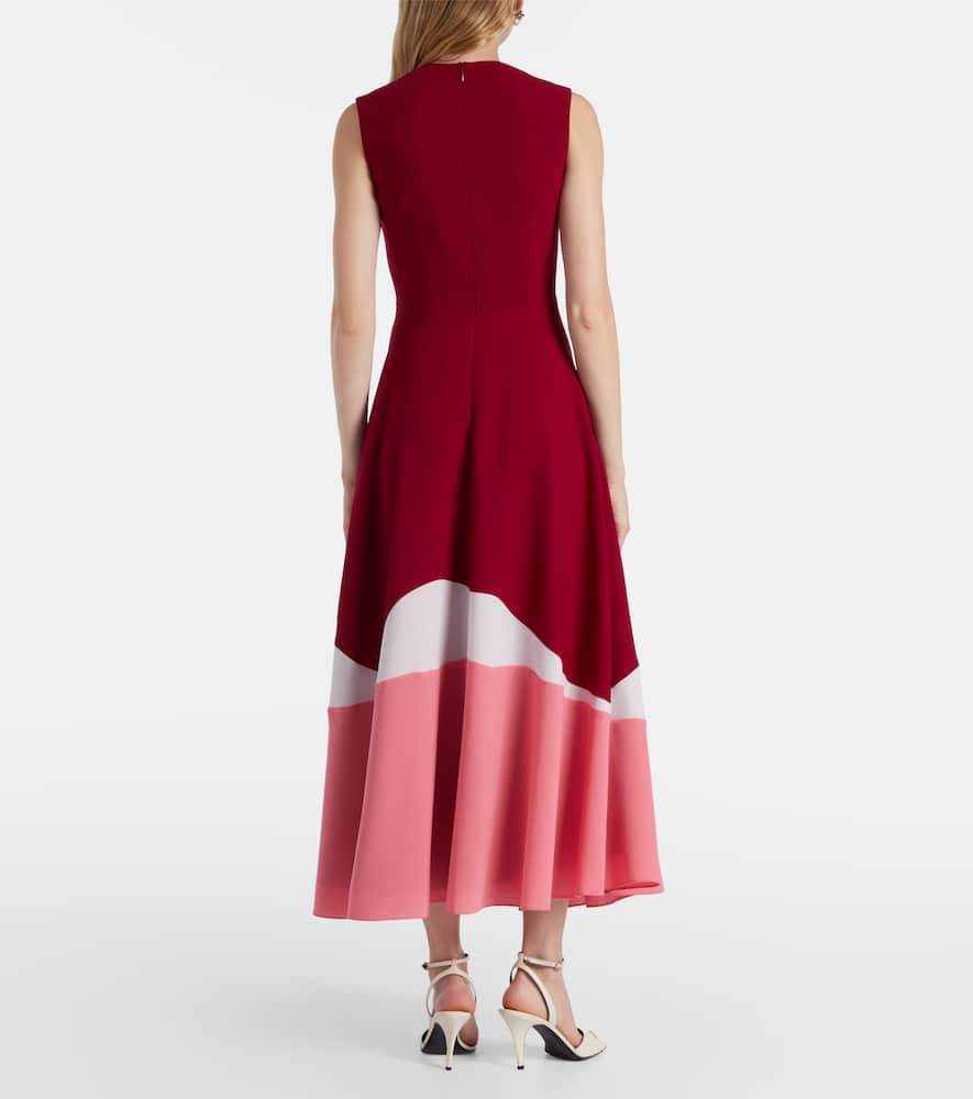 Gradient crêpe cocktail dress