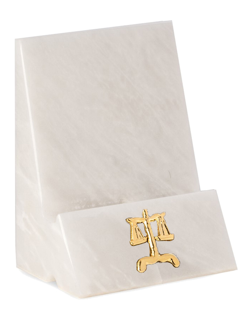 White Marble Desktop Phone/ Tablet Cradle