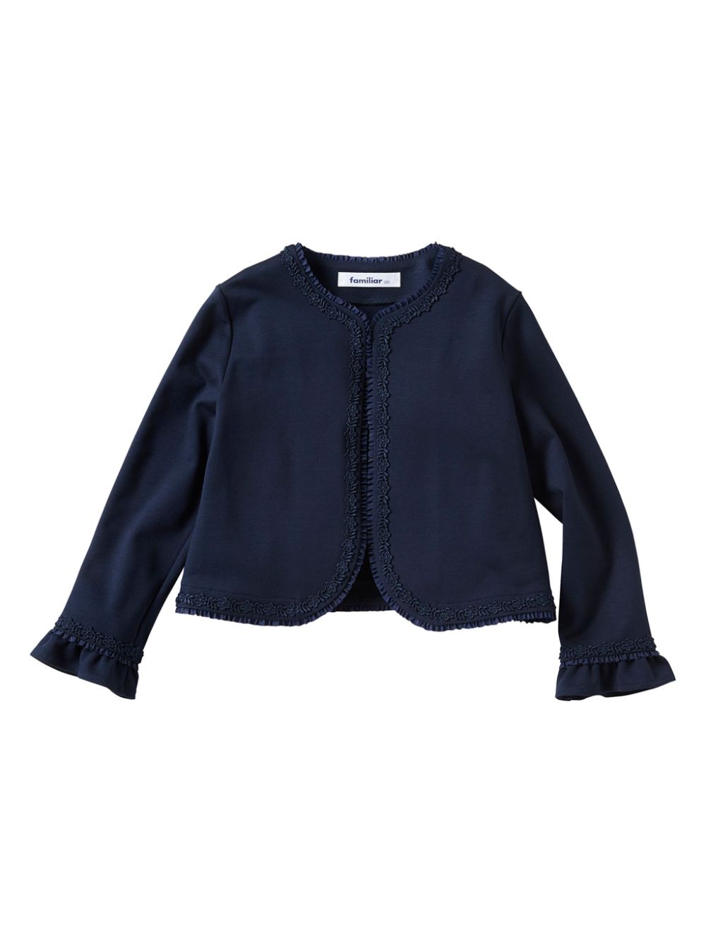 Lace-embellished cardigan - Blue