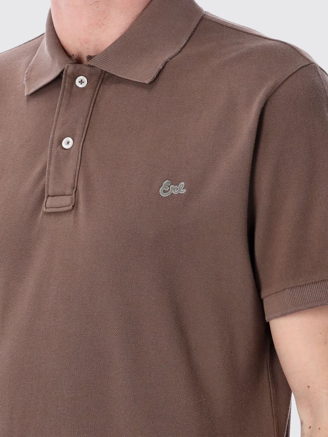 Polo Shirt Men color Brown