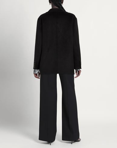 Woman Blazer Black Size M Wool, Polyester