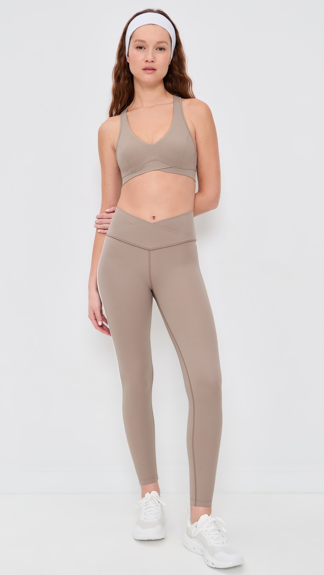 Mia Rigor Leggings Latte/White