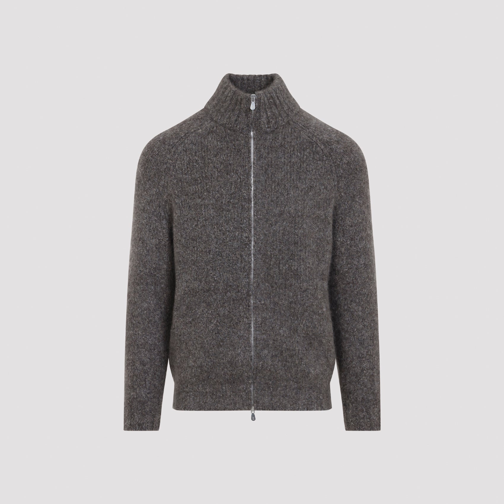 Men's Cashmere Silk Full-Zip Cardigan
