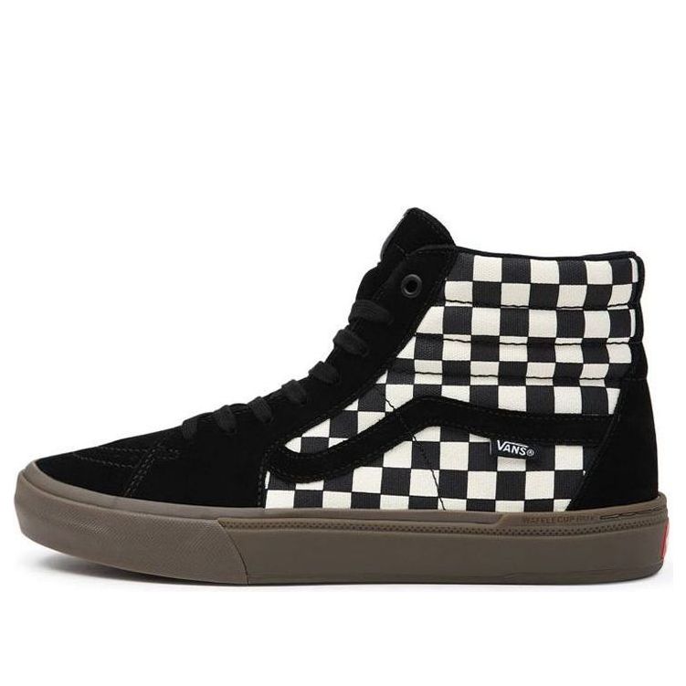 Bmx SK8-HI Lightweight Non-Slip Wear-resistant Casual Skateboarding Shoes Black White