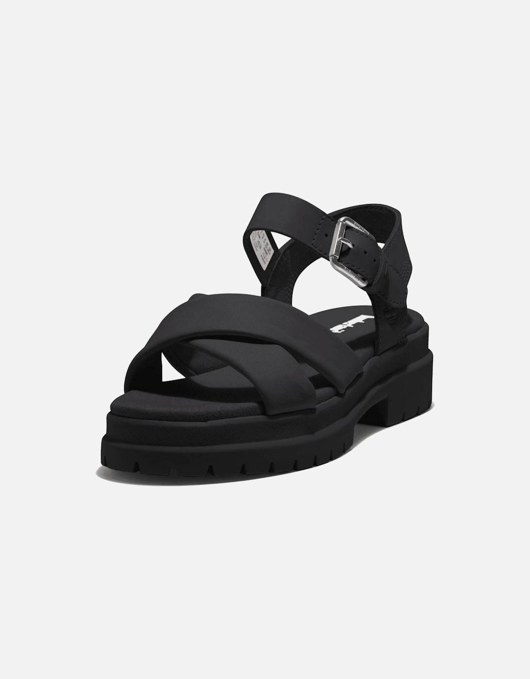 Women's Timberland London Vibe Womens Cross Strap Sandals - Black - Size: 5