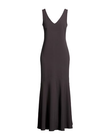 Woman Maxi dress Grey Size M Polyester, Elastane