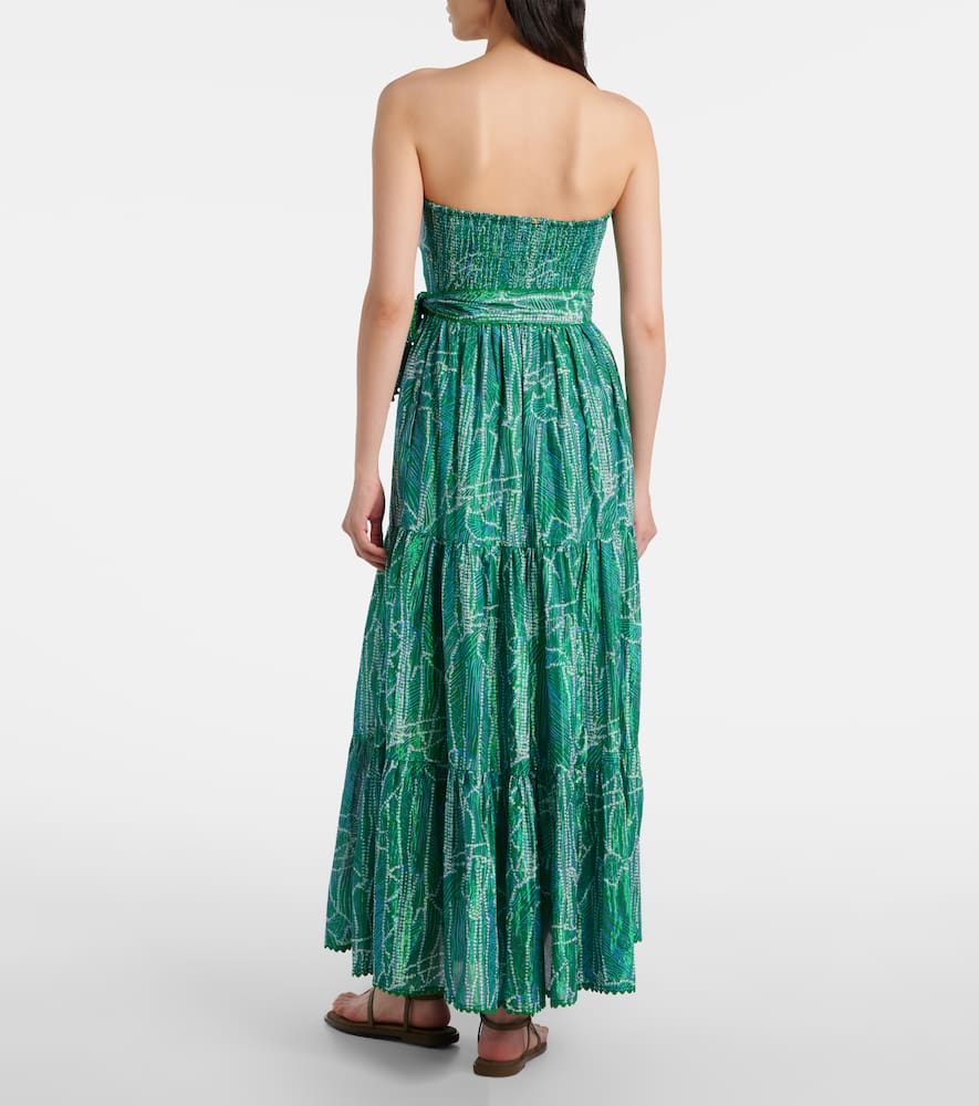 Thelma printed cotton-blend maxi dress