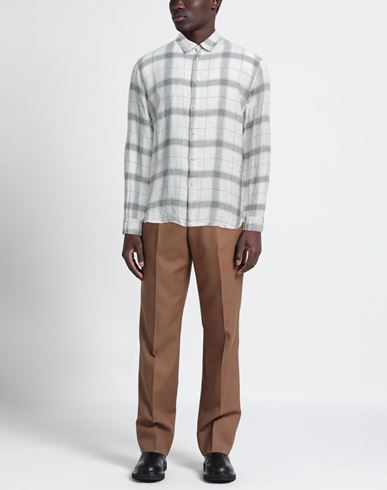 Man Shirt White Size S Linen