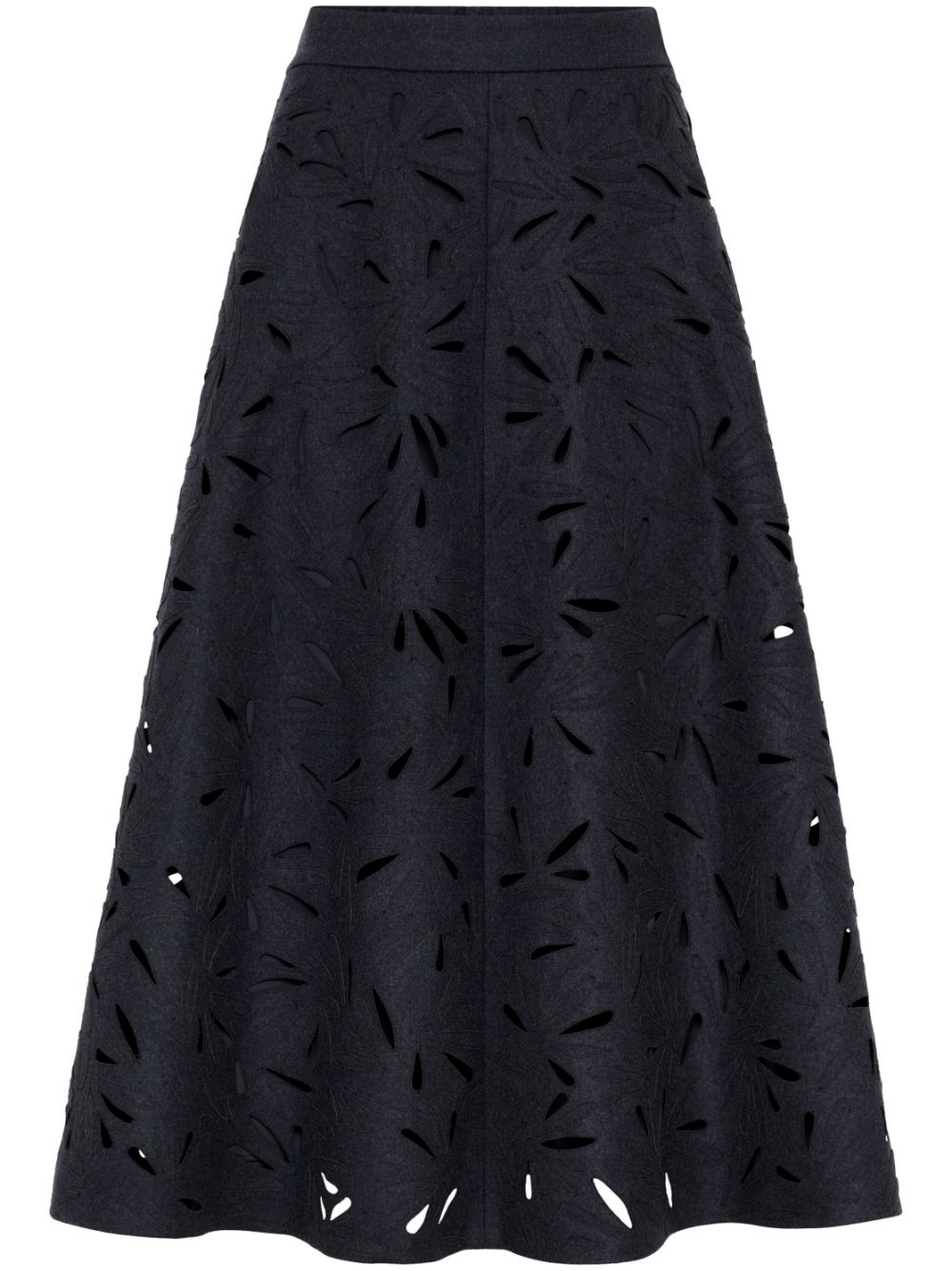 Laser-cut skirt - Grey