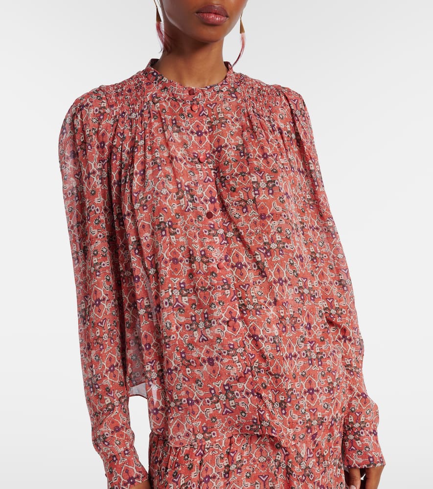 Neolin printed crêpe blouse