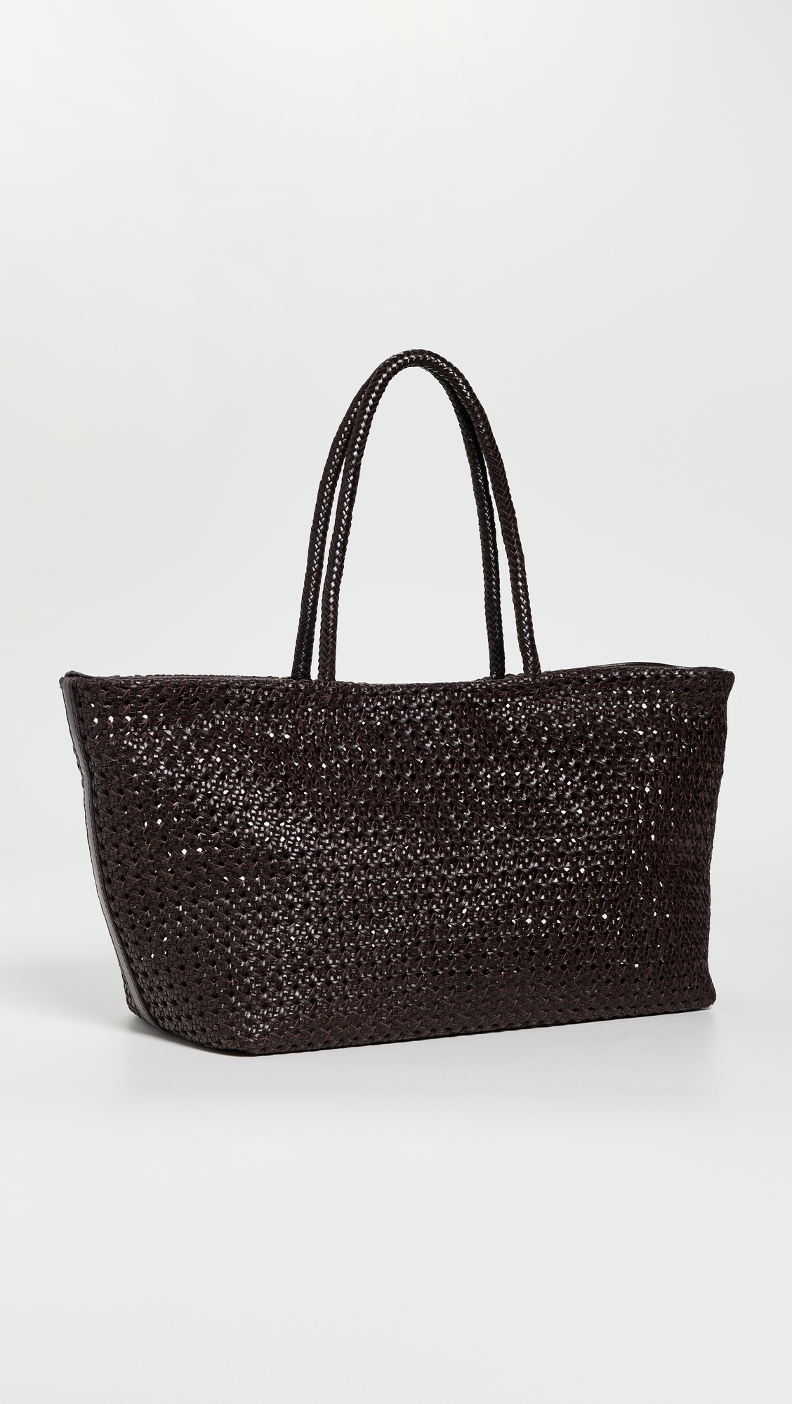 Madewell 여성 Long Cane Tote Dark Carob One Size
