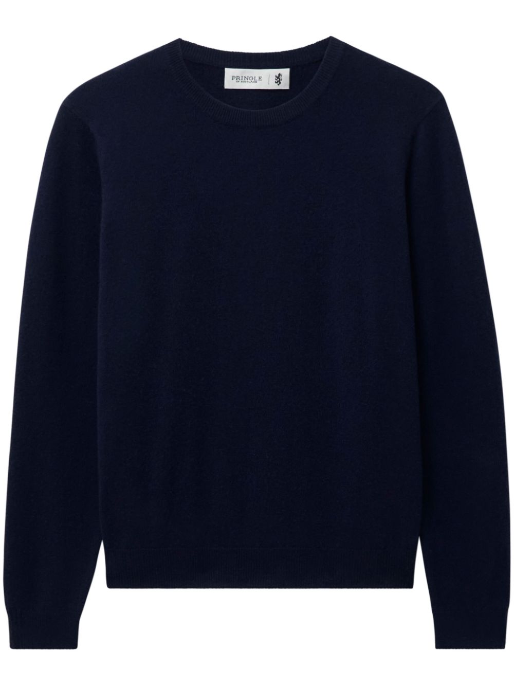 Round-neck cashmere sweater - Blue